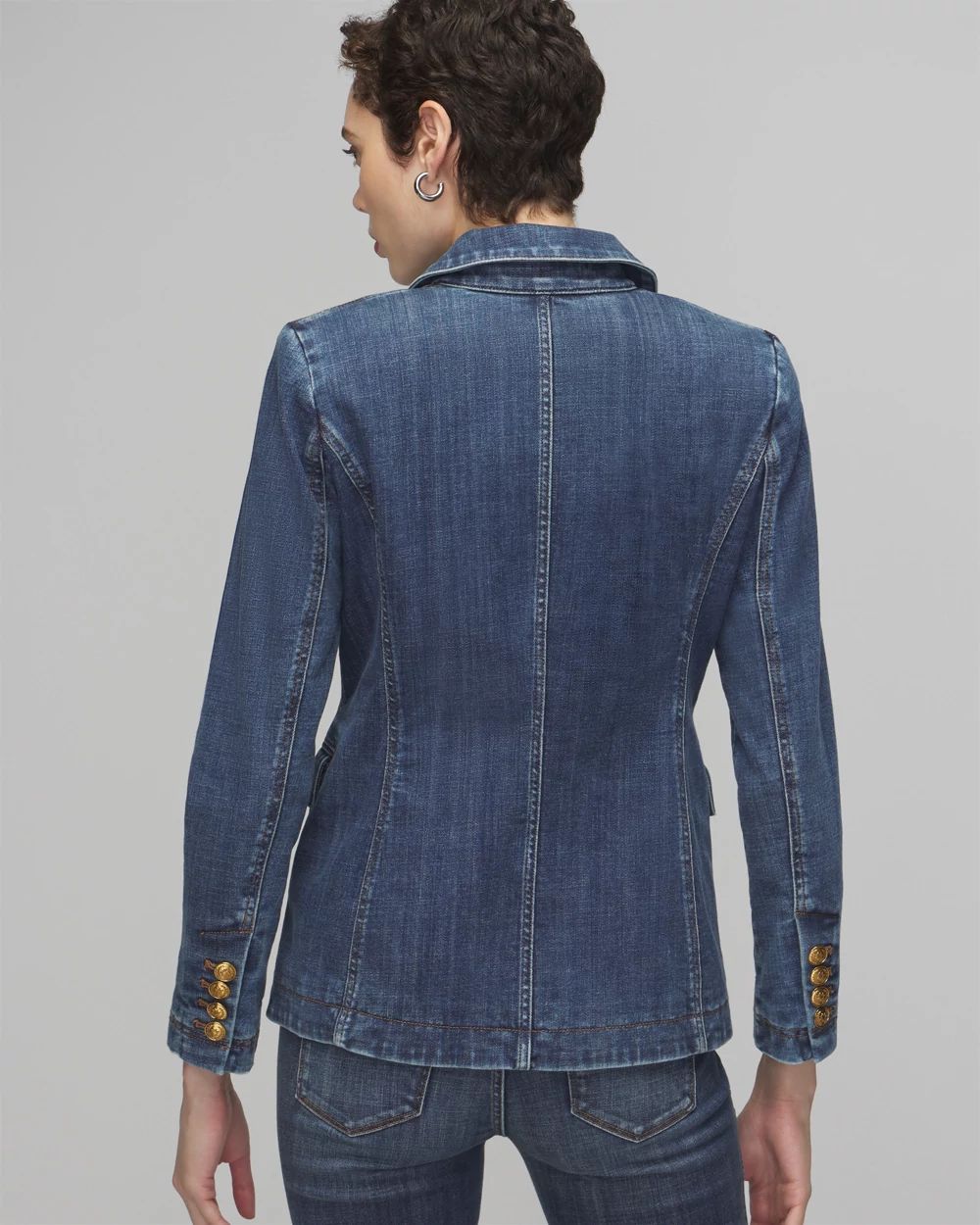 【送料&関税込】Moorer Petunia Padded Denim Jacket WHBM_Denim Studio